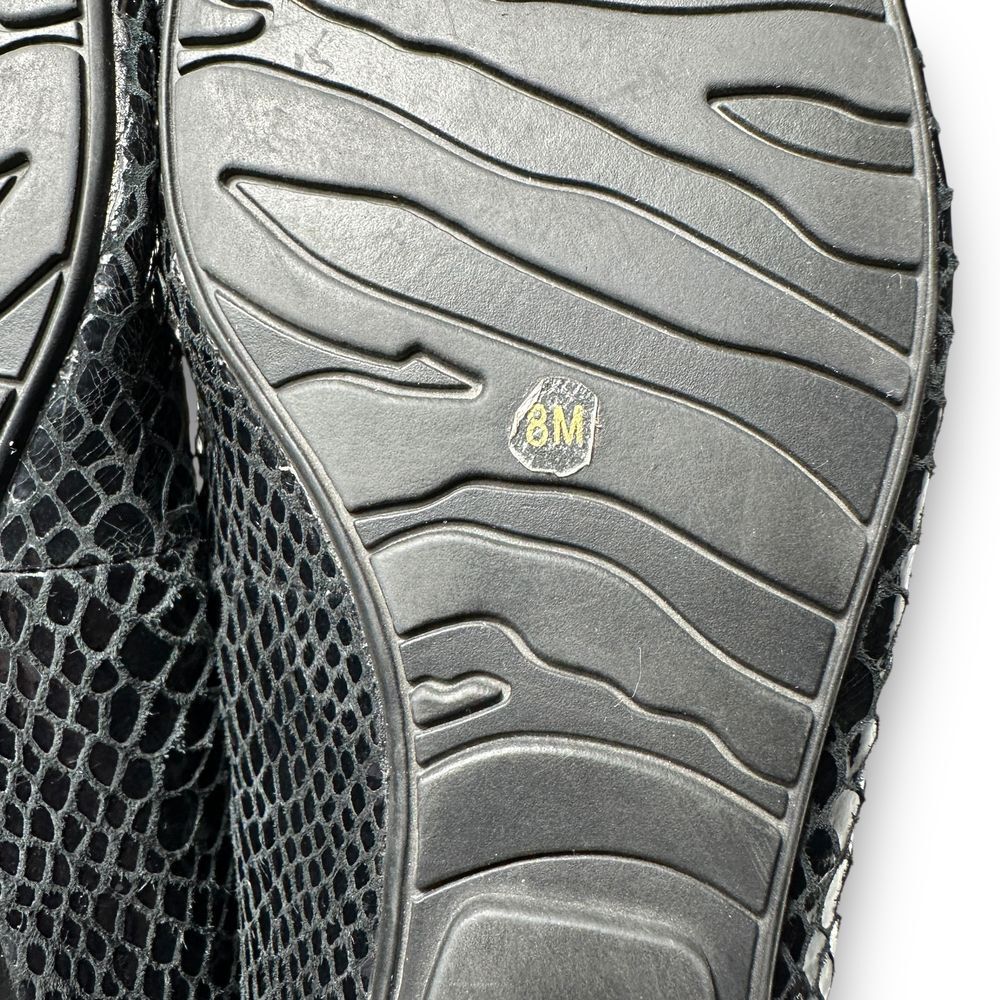Michael Kors Glossy Black Textured Flats - Picture 7 of 10